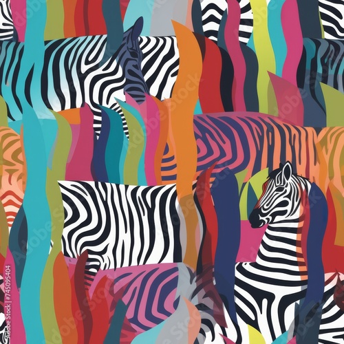 Pattern tile texture zebra