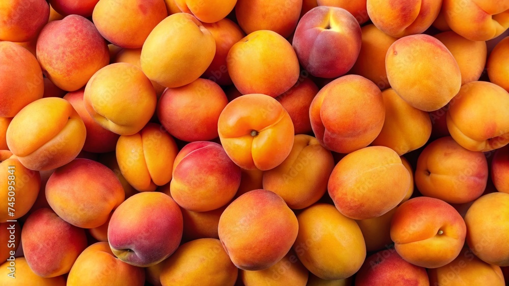 Top view of fresh apricots Top view of fresh apricots