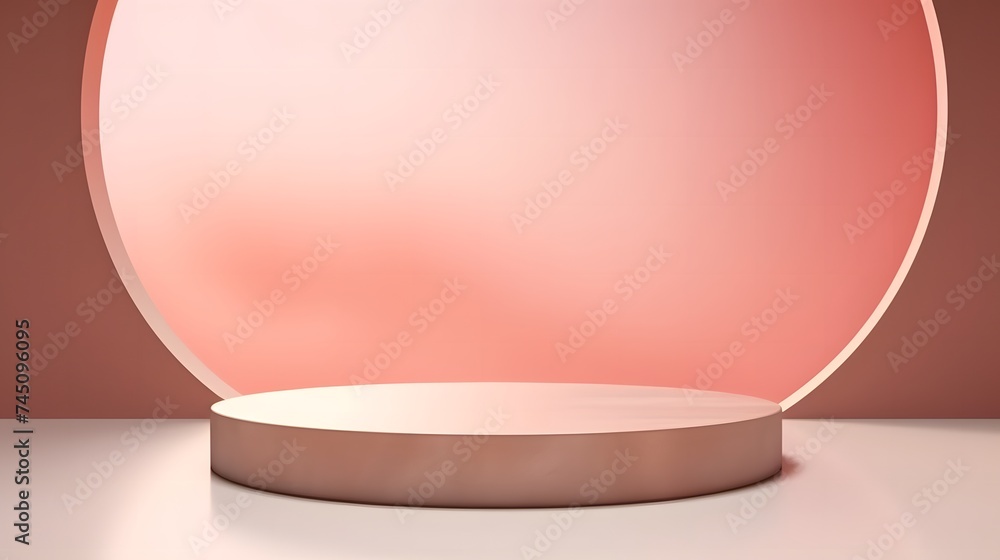 Centered podium in minimalist setup. Centered podium in minimalist setup.