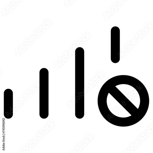 network error icon, simple vector design photo