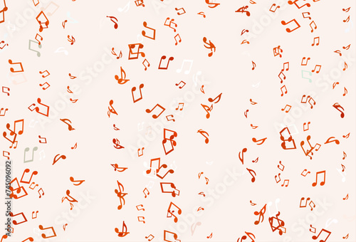 Wallpaper Mural Light colorful vector template with musical symbols. Torontodigital.ca