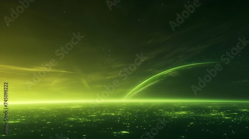 Wallpaper Mural  Background Design: Empty Space Glow Style, Hand Edited Generative AI Torontodigital.ca