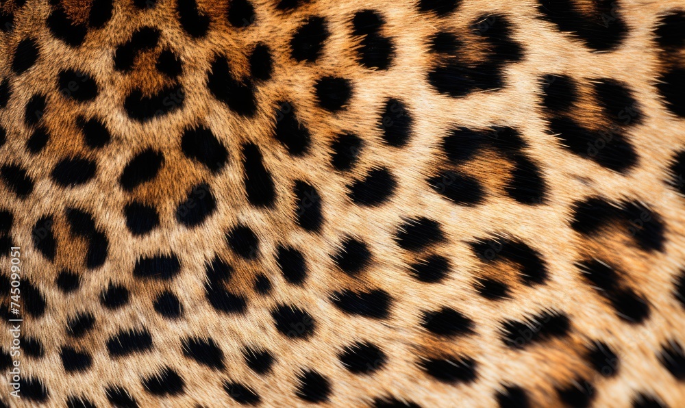 A Striking Close Up of a Cheetah Print Pattern A Striking Close Up of a Cheetah Print Pattern