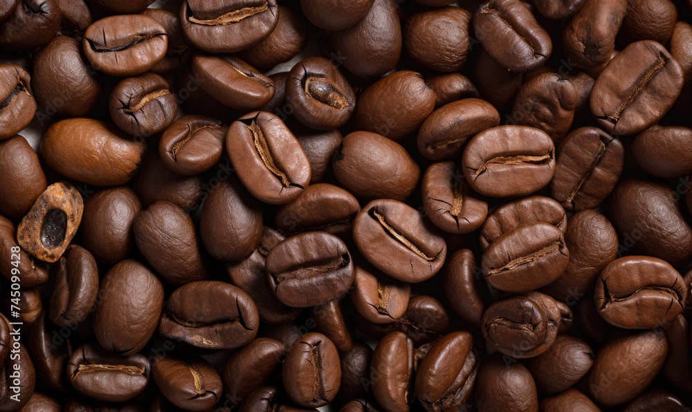 A Mountain of Rich, Aromatic Coffee Beans A Mountain of Rich, Aromatic Coffee Beans