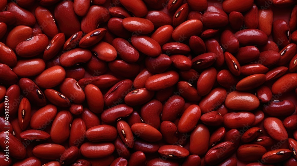 Bean background. The seeds of the beans are red in color. Foods rich in protein and vitamins. Bean background. The seeds of the beans are red in color. Foods rich in protein and vitamins.