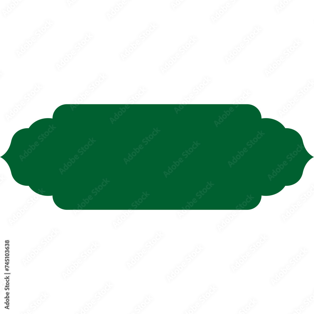Flat Islamic Button Flat Islamic Button