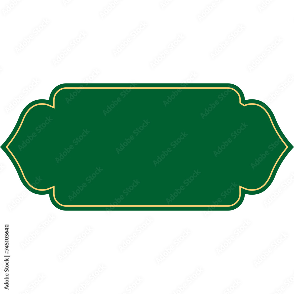 Flat Islamic Button Flat Islamic Button