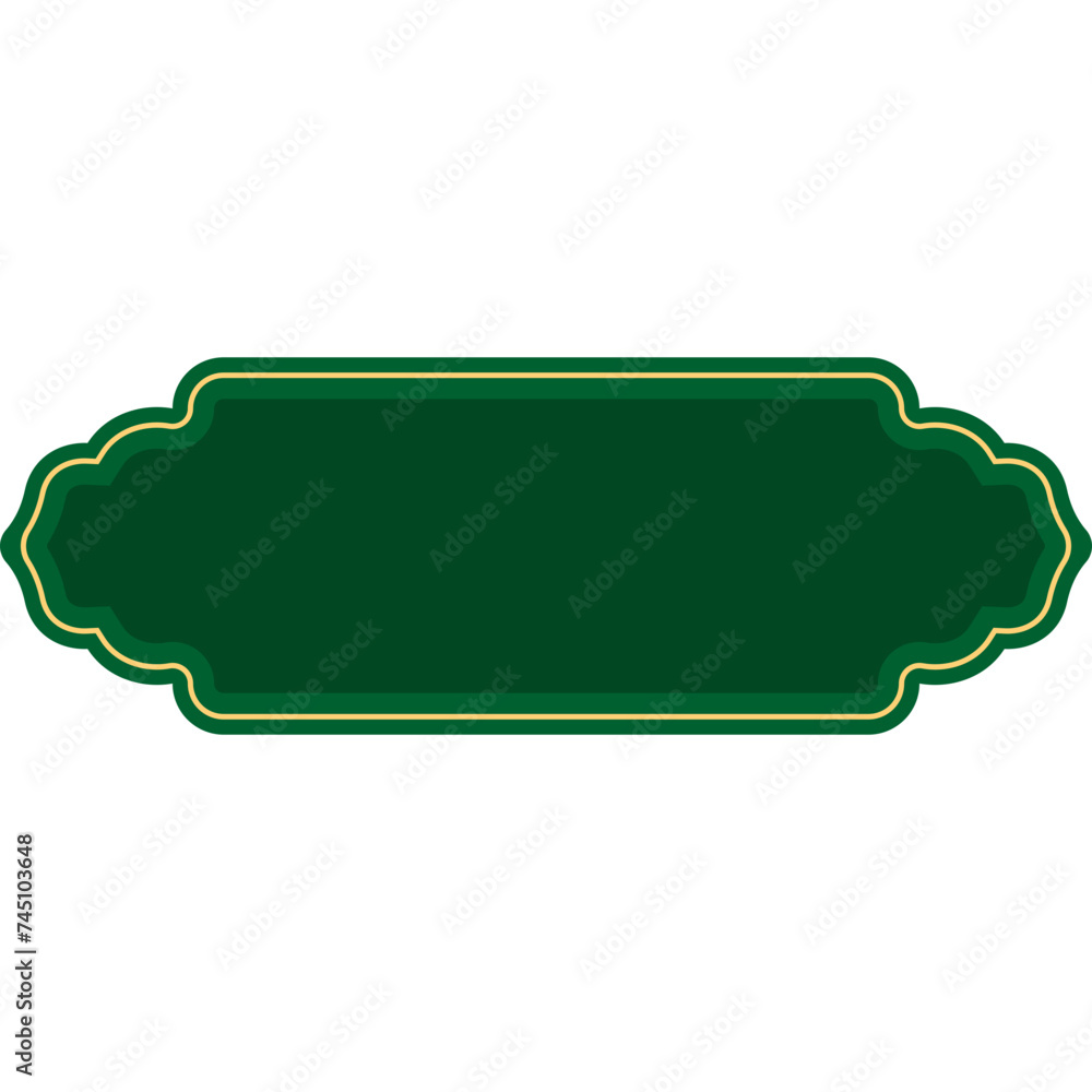 Flat Islamic Button Flat Islamic Button