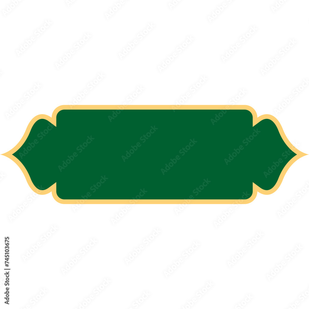 Flat Islamic Button Flat Islamic Button