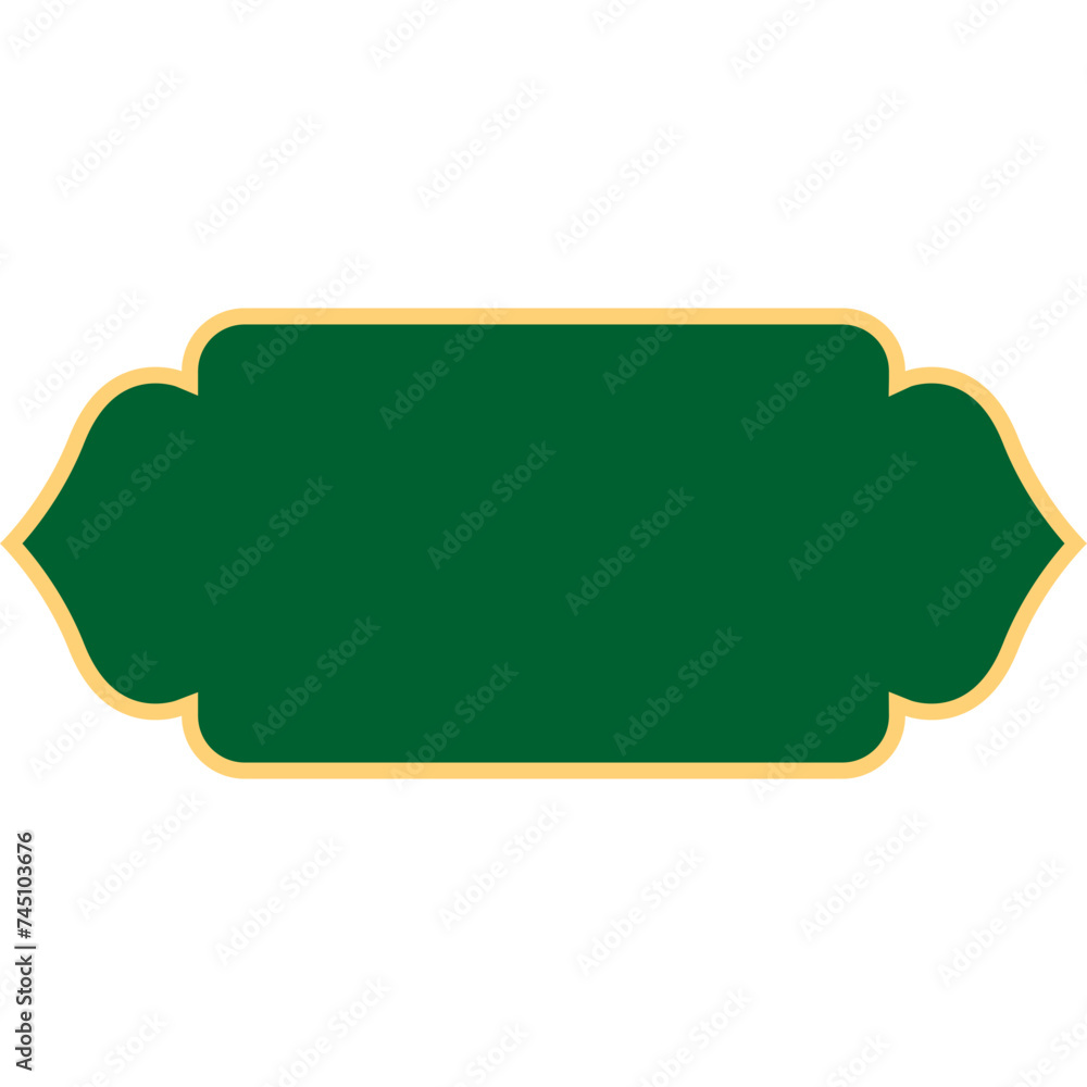 Flat Islamic Button Flat Islamic Button