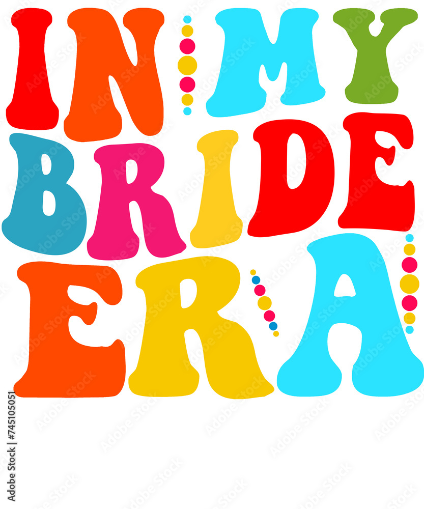 in my bride era design with groovy style PNG 