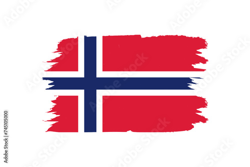 Norway flag 3d vector design