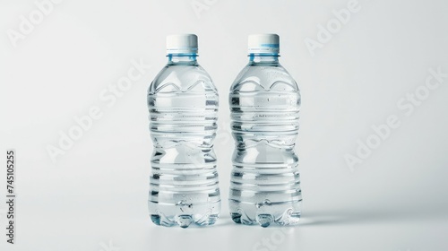 Two big bottle of water isolated on white background