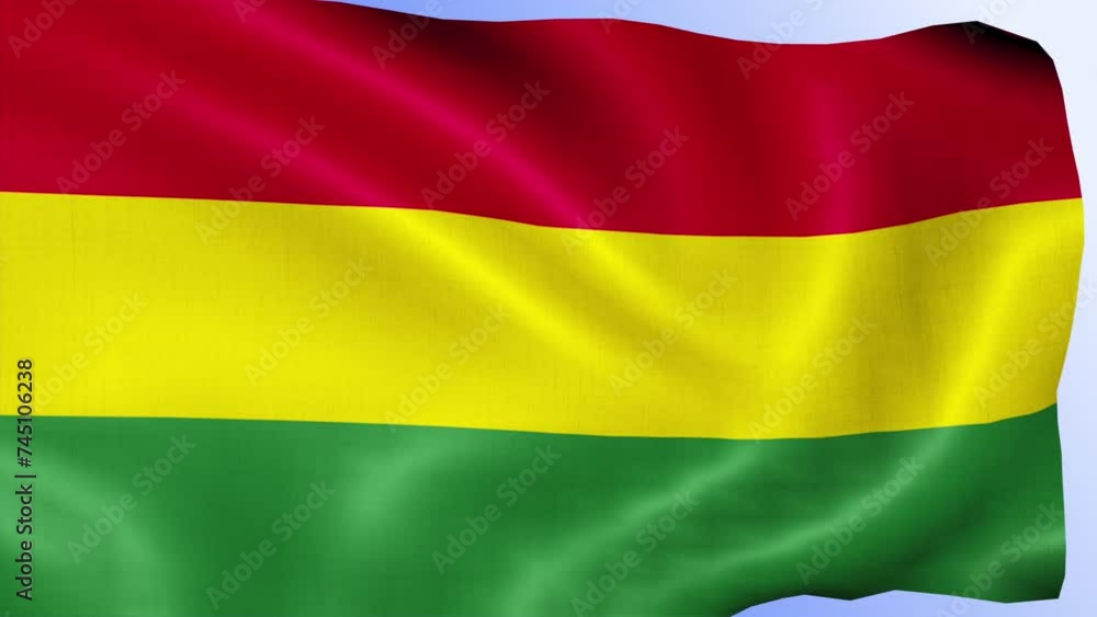 Bolivia National Flag Loop Bolivia National Flag Loop