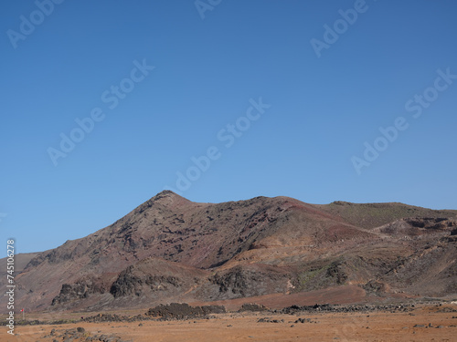 Barren hills on the edge of Las Palmas in the Canary islands, Spain