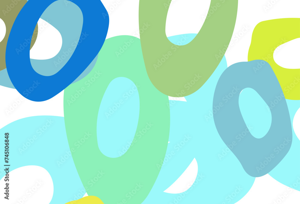 Light Blue, Yellow vector template with circles. Light Blue, Yellow vector template with circles.