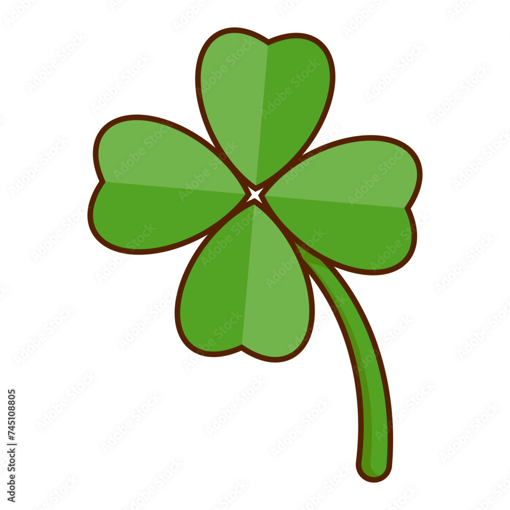 shamrock four leaf clover cartoon design shamrock four leaf clover cartoon design