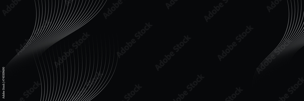 Vector black and white abstract wave modern background Vector black and white abstract wave modern background