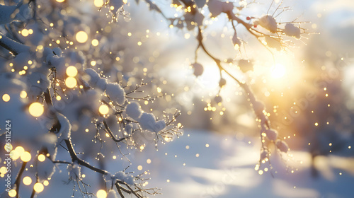 Delicate dendrites forming intricate patterns, sparkling under pristine winter sunlight