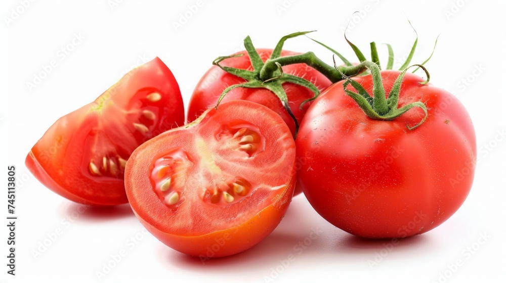 fresh red tomato isolated on white background fresh red tomato isolated on white background