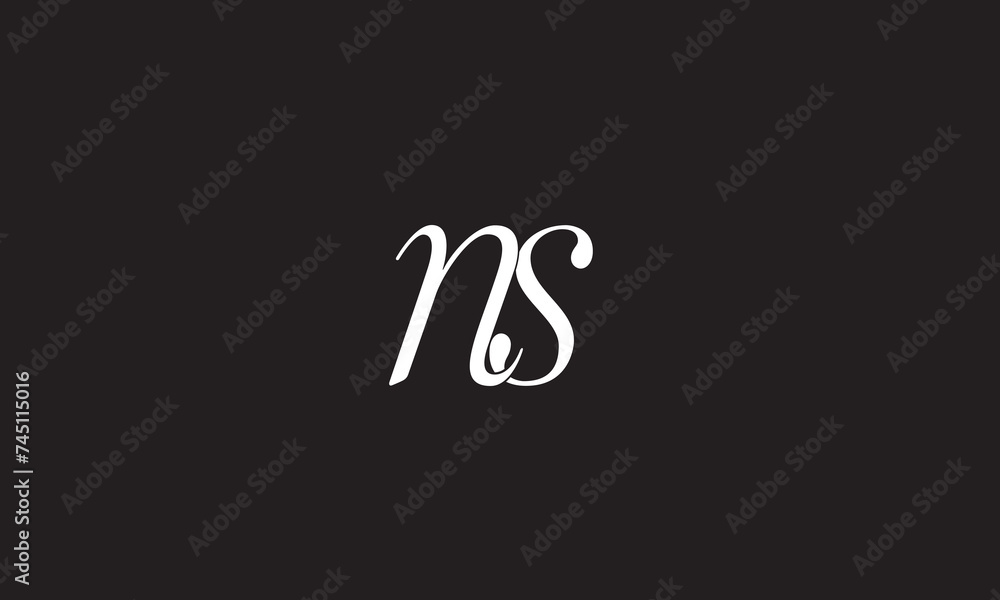 NS, SN, S, N Abstract Letters Logo Monogram NS, SN, S, N Abstract Letters Logo Monogram