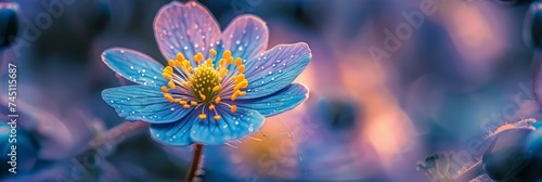 Wildflower Wonders: A Close-Up Exploration Generative AI photo