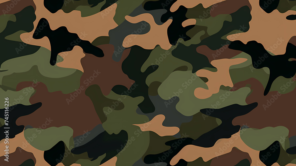 Fototapeta premium Camouflage seamless pattern