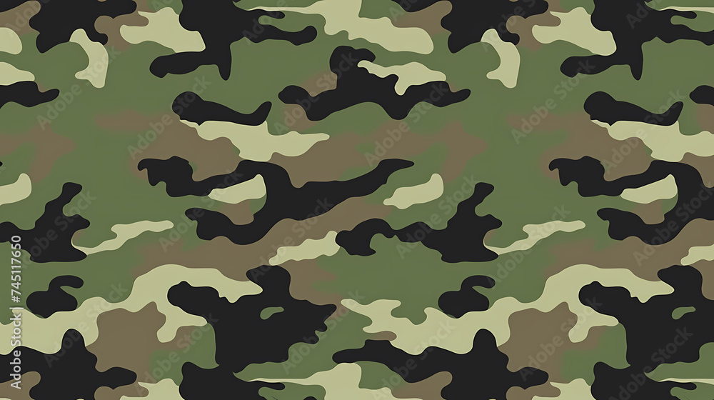 Fototapeta premium Camouflage seamless pattern