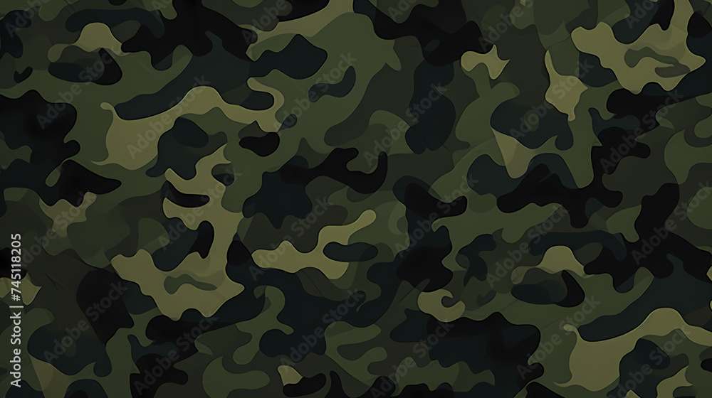Fototapeta premium Camouflage seamless pattern