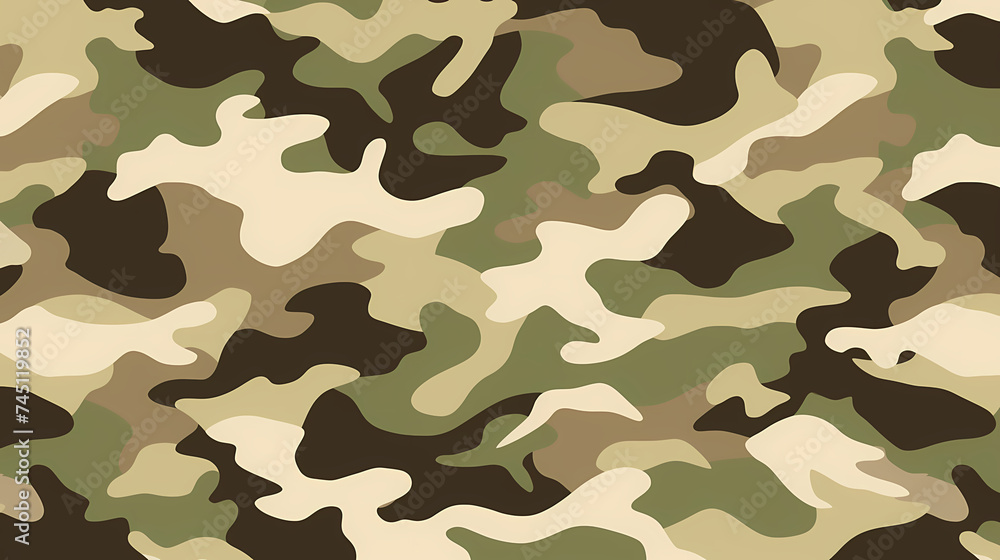 Fototapeta premium Flat design camouflage pattern texture