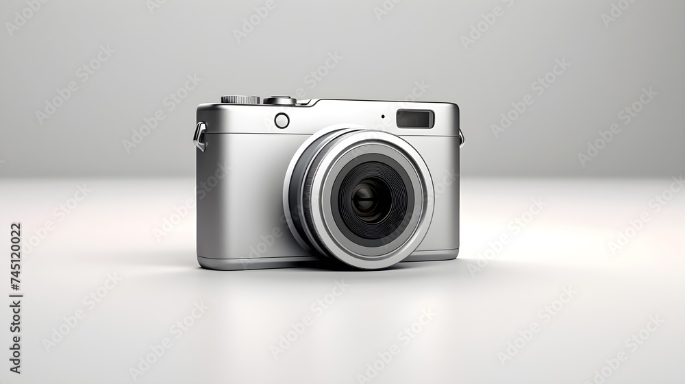 Sleek digital camera capturing memories Sleek digital camera capturing memories