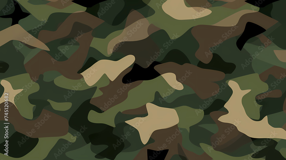 Fototapeta premium Flat design camouflage pattern texture