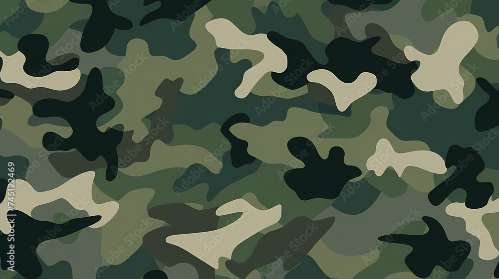 Camouflage pattern with organic shapes, camouflage texture Camouflage pattern with organic shapes, camouflage texture