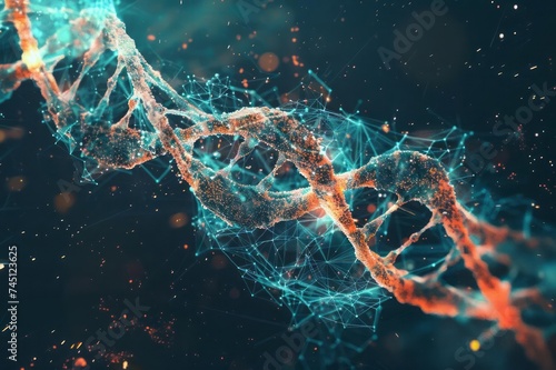 The interconnectedness of genes within the human genome photo