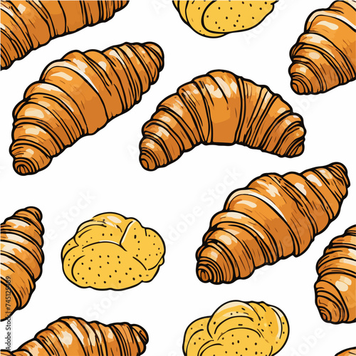 Fondo de pantalla de croissants