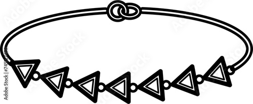 Bracelet Outline Vector Illustration
