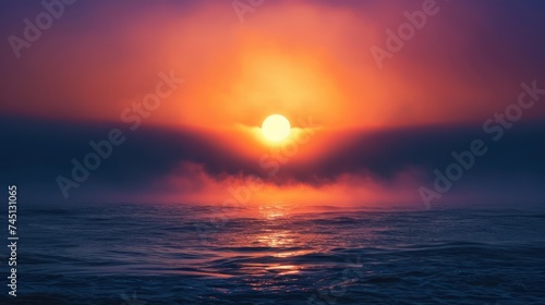 Sunrise over the Sea Horizon