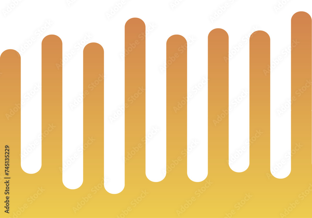 Fondo musical de barras crecientes y decrecientes naranja. Fondo musical de barras crecientes y decrecientes naranja.