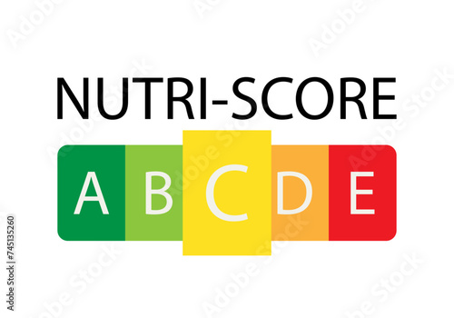 Puntuación C en la etiqueta de puntuación nutricional o nutri-score. 