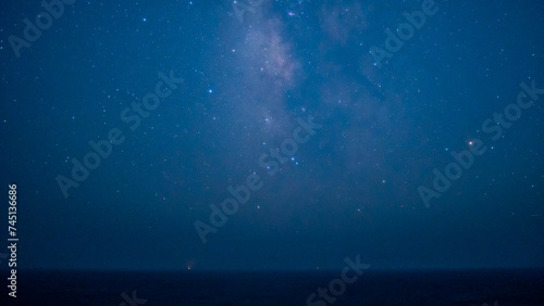 Milky Way seen from a remote island