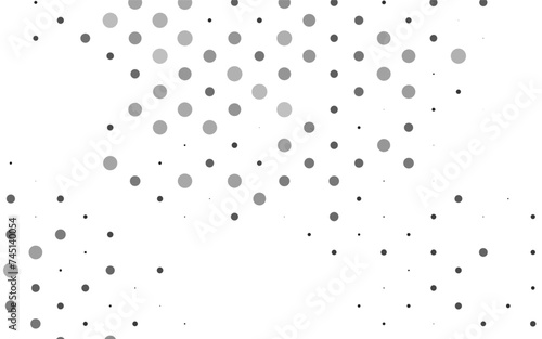 Light Silver, Gray vector pattern with spheres.
