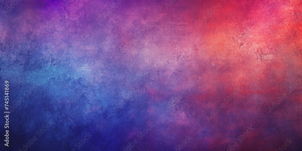 Vibrant Blue and Red Textured Gradient Background.