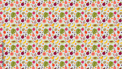 Natural fruits pattern
