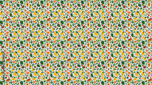 Natural fruits pattern