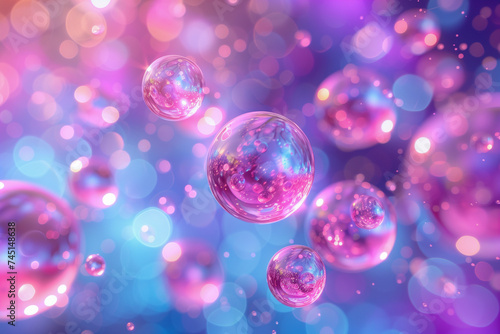 abstract background with bubbles