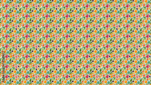 Natural fruits pattern