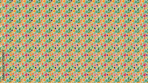Natural fruits pattern