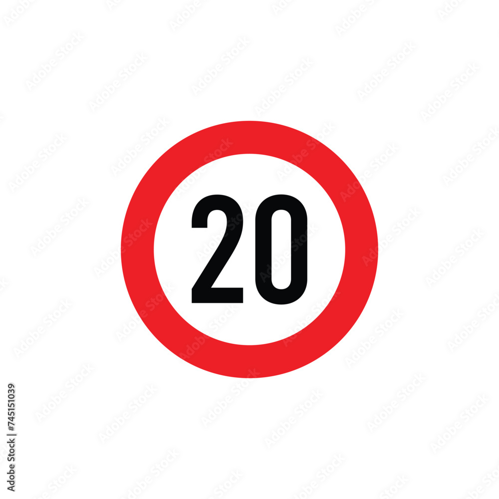 speed limit sign icon vector speed limit sign icon vector