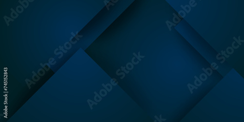 Blue abstract background with 3D rendering and overlap dark shadow. Blue triangle vector background arrow angle paper layer space for text .Plait Blue Abstract Stripes Wide Banner Design Background. 