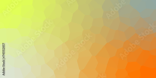 vibrant colorful geometric background with mosaic design green and orange gradient background Crystal pattern wallpaper. Vector picture.Abstract Trianglify gradient Generative Art vector illustration.